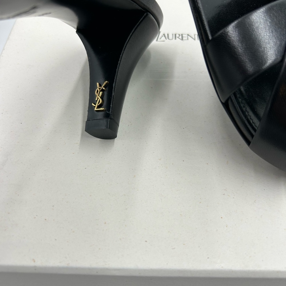 Women's Saint Laurent, Jill 75 leather mules size 36 made in Italy - Picture 10 of 12